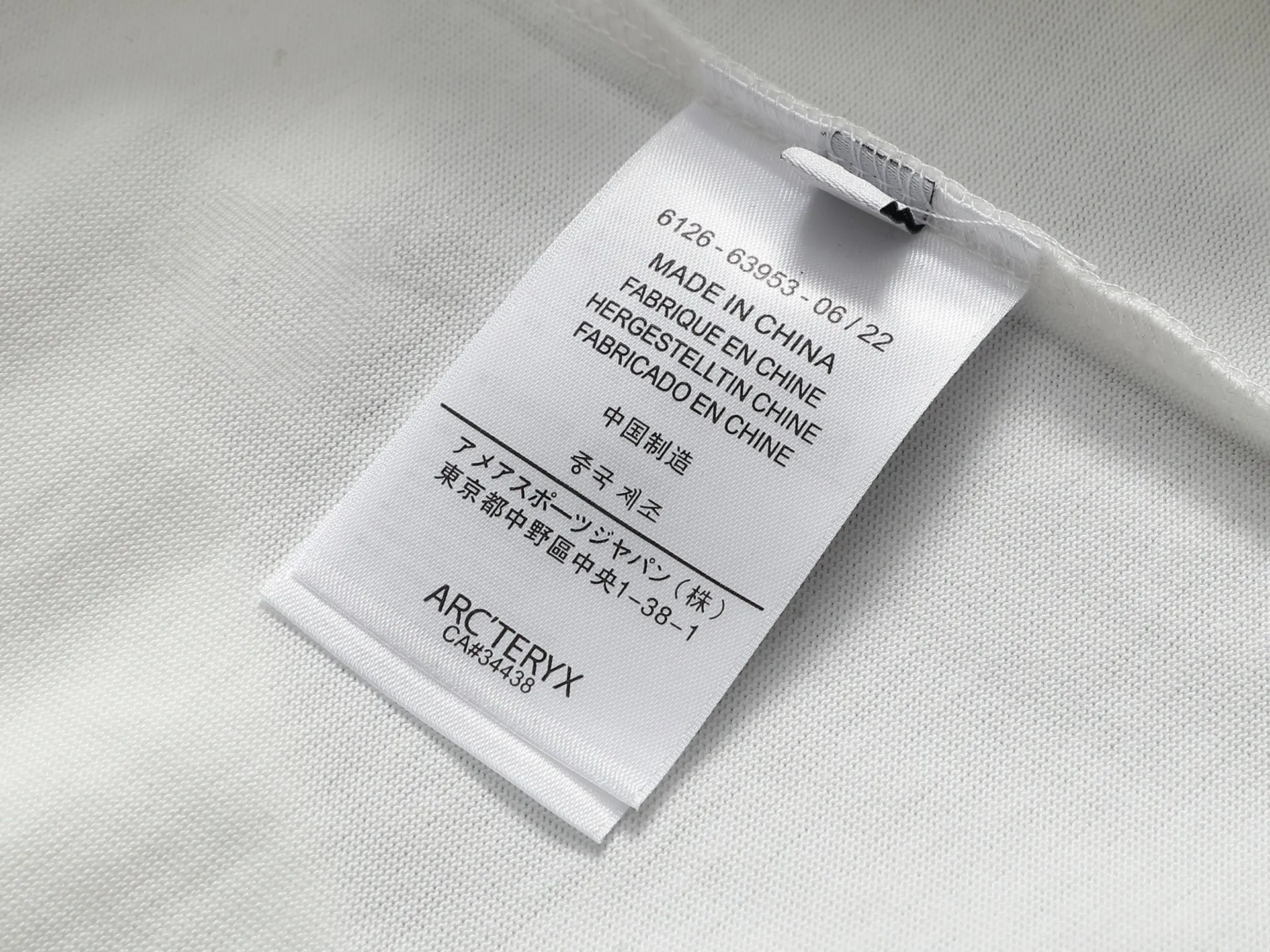 （ ） Arcteryx Cormac Series Logo LS T Same Style ✅ Size：XS S M L Black White